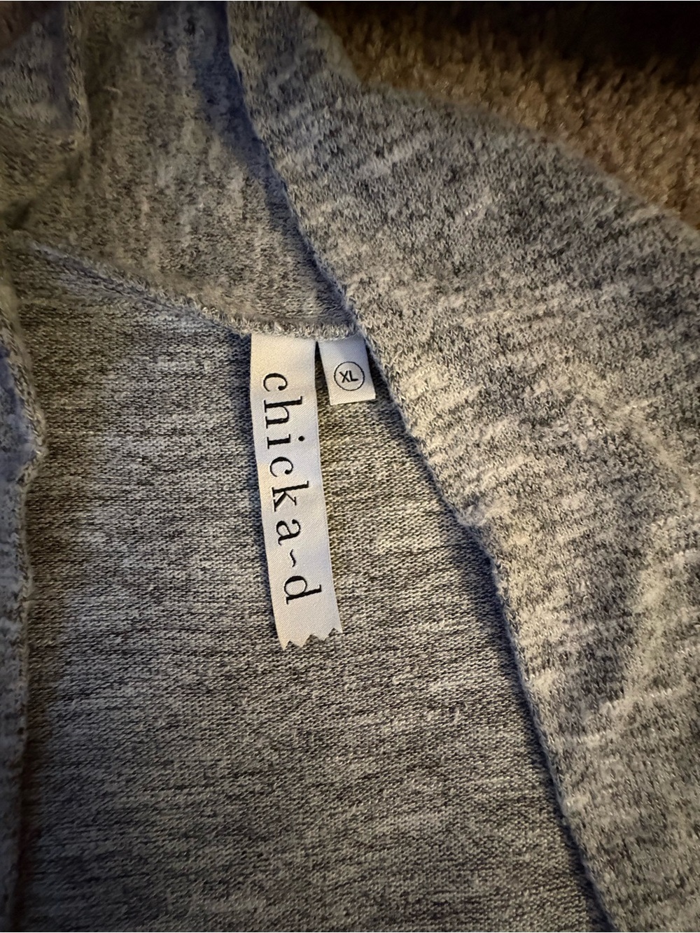 Penn State Women's Gray Open Cardigan Sweater - Picture 5 of 7